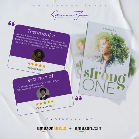 Dr. Giavana Jones — The Strong One book campaign